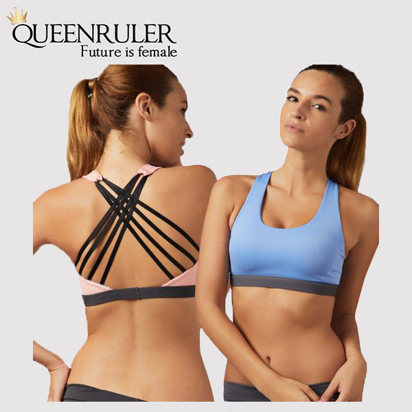 Sexy Cross Sport Bra (1 Pink 2 Blue) - Queenruler