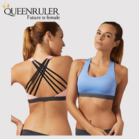 Sexy Cross Sport Bra (1 Pink 2 Blue) - Queenruler