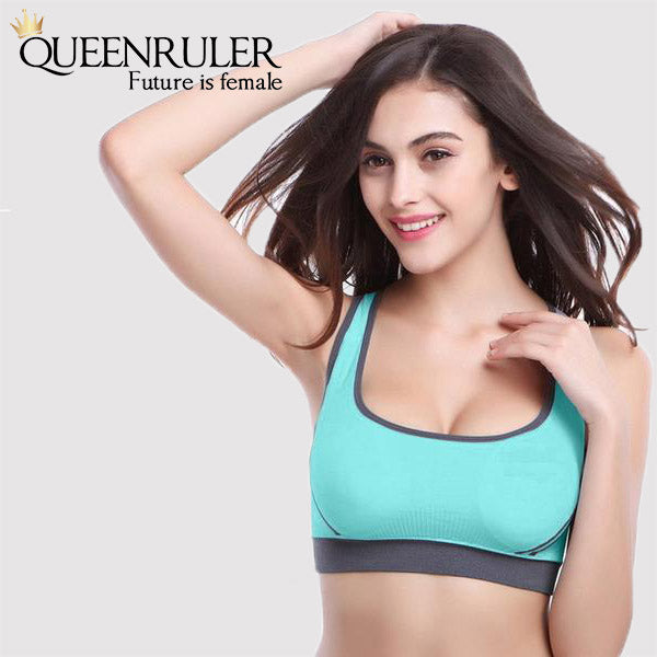 Breathable Fitness Bra (Light Green) - Queenruler