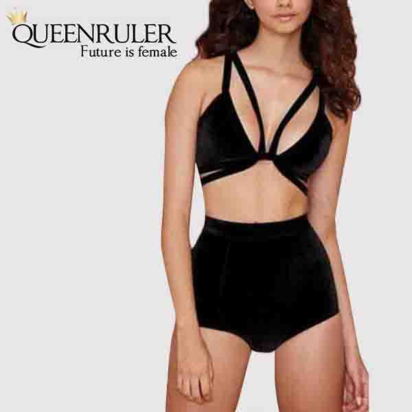 Sexy sport Strap bra (Black) - Queenruler