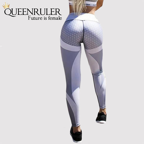Back View Breathable Push Up Leggings (Gray) | Queenruler