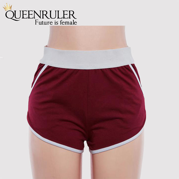Hot Cotton Athletic Shorts (Red) - Queenruler