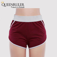 Hot Cotton Athletic Shorts (Red) - Queenruler