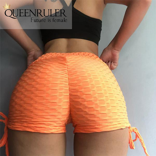 Sexy Laces Shorts (Orange) - Queenruler