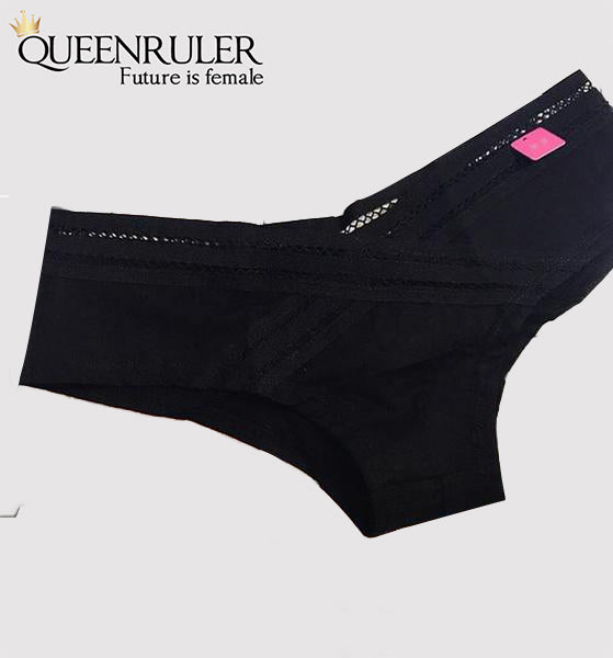 Comfort Cotton Panties (Black) - Queenruler