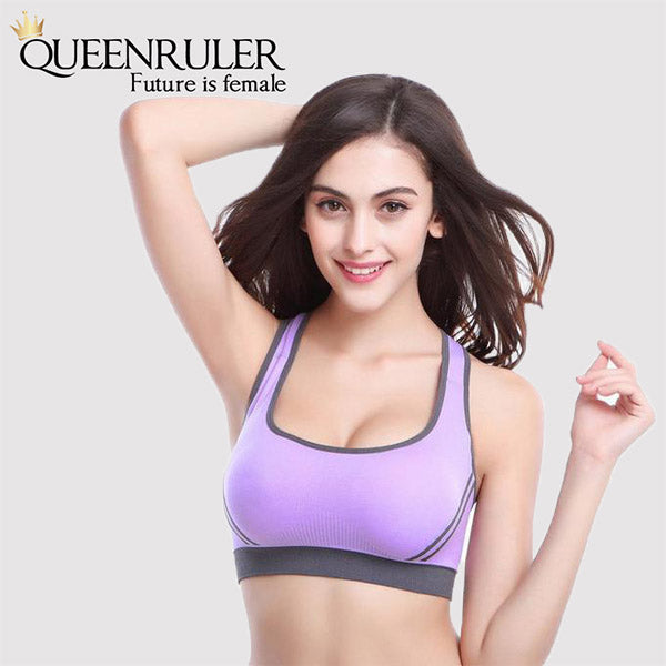 Breathable Fitness Bra (Purple) - Queenruler