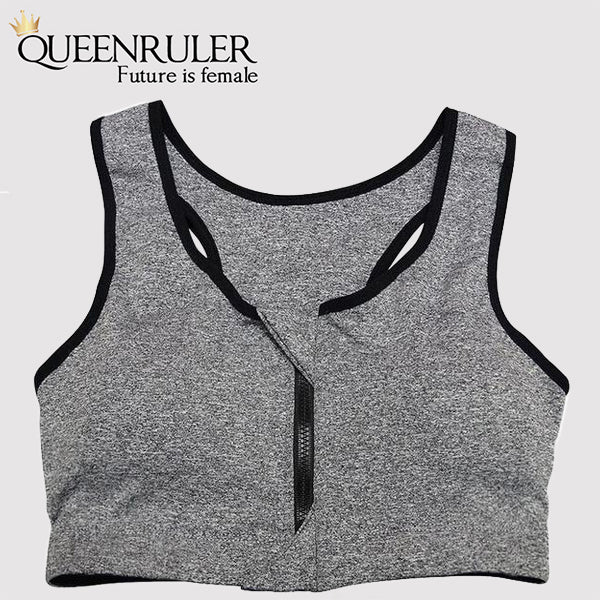 Women Sports Fitness Bra (Gray) - Queenruler