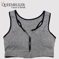 Women Sports Fitness Bra (Gray) - Queenruler