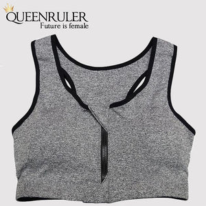 Women Sports Fitness Bra (Gray) - Queenruler
