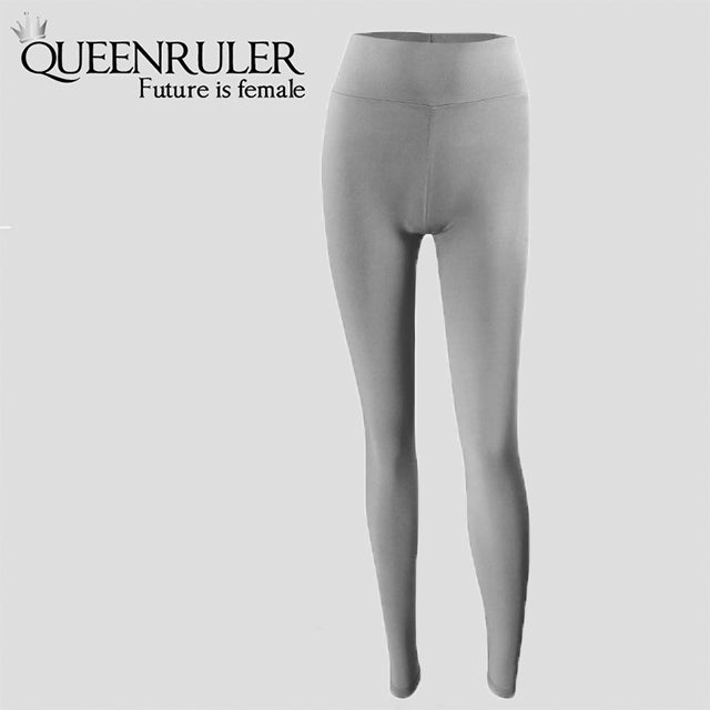 Moisture Wicking Leggings (Gray) - Queenruler