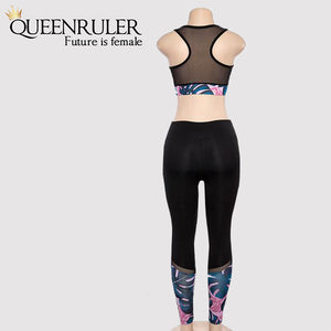 Sleeveless Crop Top 2 PC Set - Queenruler