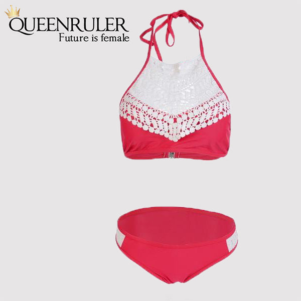 Sexy Brazilian Bikini (Lace Red) - Queenruler