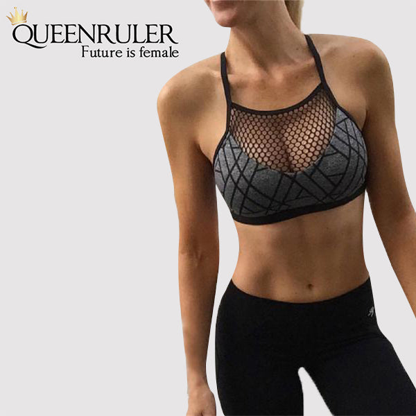 Sports Fitness Mesh Bra - Queenruler