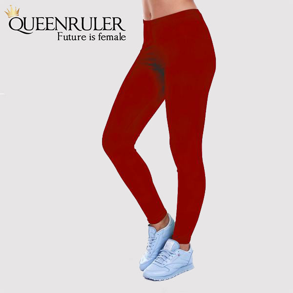 Sexy Red High Waist Leggings - Queenruler