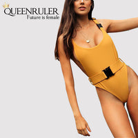 Queenruler Sexy Bathing Suit (Yellow) - Queenruler
