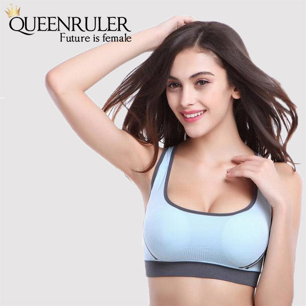 Breathable Fitness Bra (Sky Blue) - Queenruler