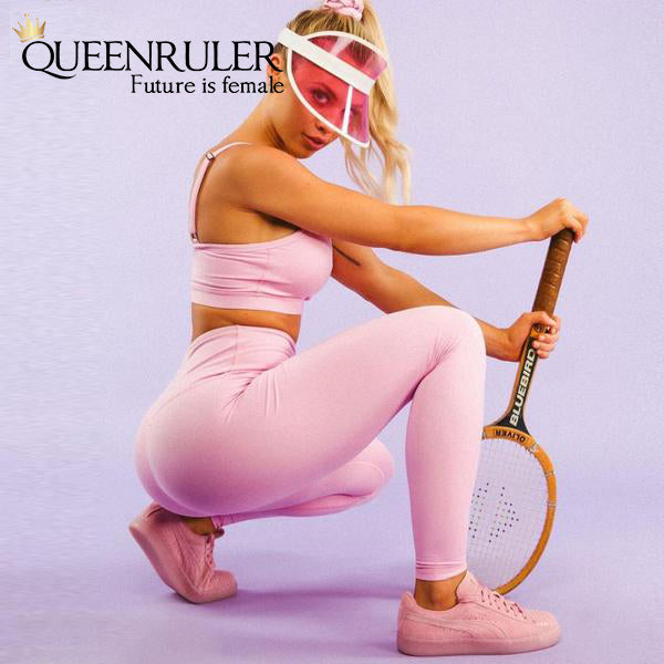 Queenruler Sweatshirt & Leggings (Pink) - Queenruler