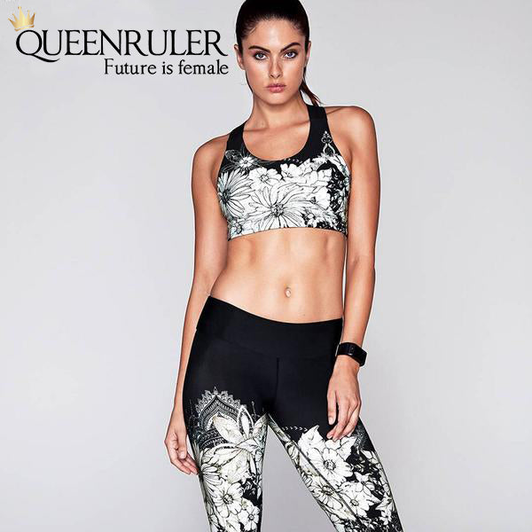 Flower Print Fitness Set - Queenruler