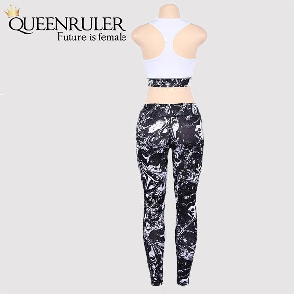 Floral Print Track Suit (Black) - Queenruler