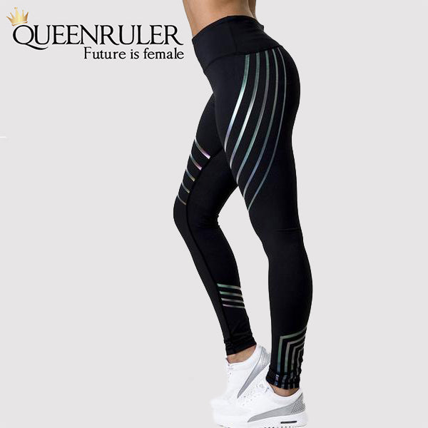 Breathable Yoga Set (White Lines) - Queenruler