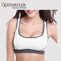 Breathable Fitness Bra (White) - Queenruler