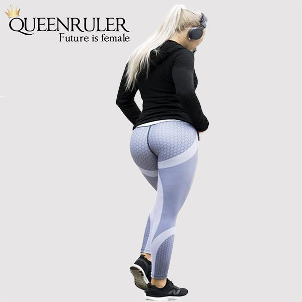 Breathable Push Up Leggings (Gray) - Queenruler