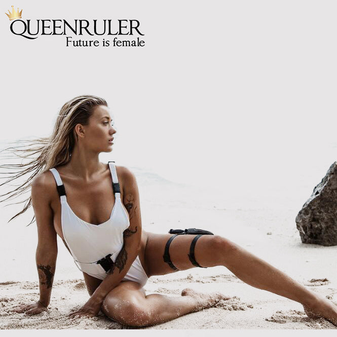 Queenruler Sexy Bathing Suit (White) - Queenruler