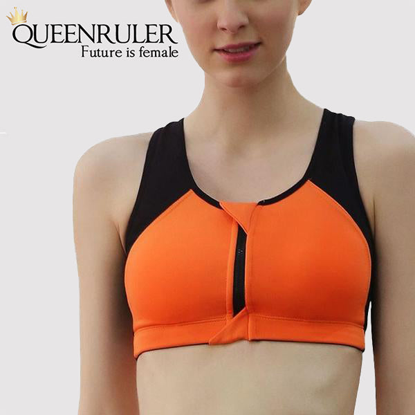 Women Sport Fitness Bra (Orange) - Queenruler