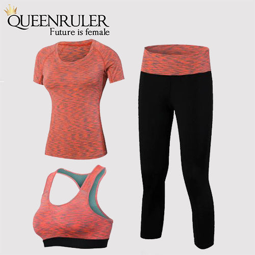 Professional 3 in 1 Yoga Set (Red) - Queenruler