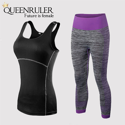 Fitness Yoga Set (Black Purple) - Queenruler