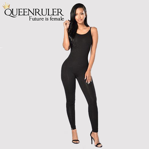 Quick-Dry Athletic Jumpsuit (Black) - Queenruler