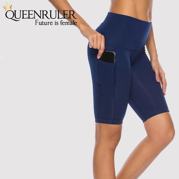Quick Dry Running Tights (Navy) - Queenruler