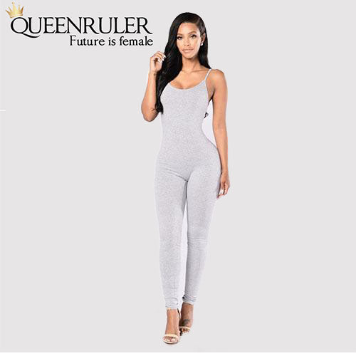 Quick-Dry Athletic Jumpsuit (Light Grey) - Queenruler
