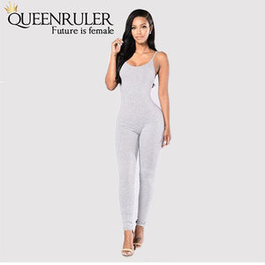 Quick-Dry Athletic Jumpsuit (Light Grey) - Queenruler