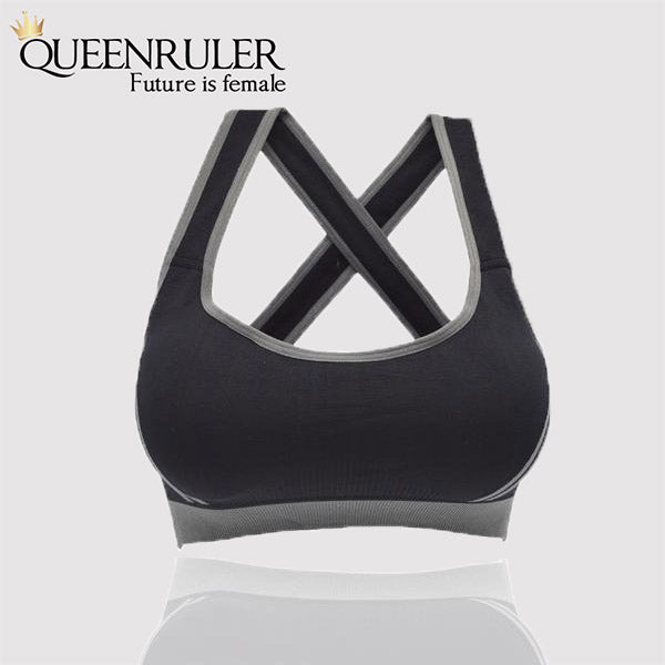 Breathable Fitness Bra (Black) - Queenruler