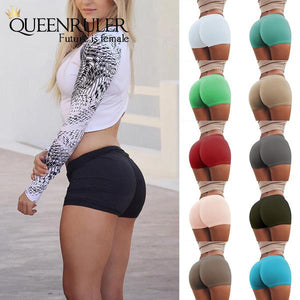 Queenruler Sexy Athletic Shorts (White) - Queenruler