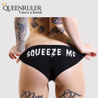 Squeeze Me Pantie (Black) - Queenruler