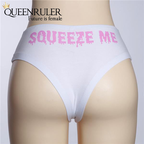 Squeeze Me Pantie (White) - Queenruler