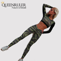 New Gym Fitness Sportswear (Brown Green) - Queenruler
