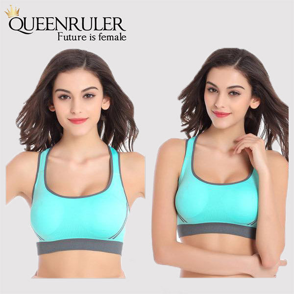Breathable Fitness Bra (Light Green) - Queenruler