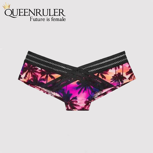 Comfort Cotton Panties (Colorful Beach) - Queenruler
