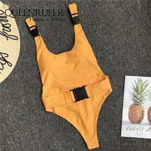 Queenruler Sexy Bathing Suit (Yellow) - Queenruler
