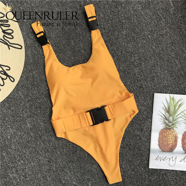 Queenruler Sexy Bathing Suit (Yellow) - Queenruler