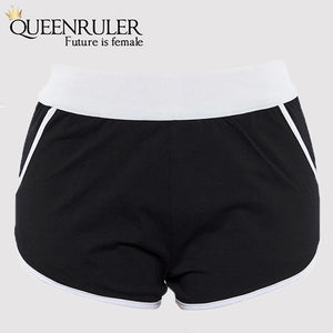 High Waist Athletic Shorts (Black) - Queenruler