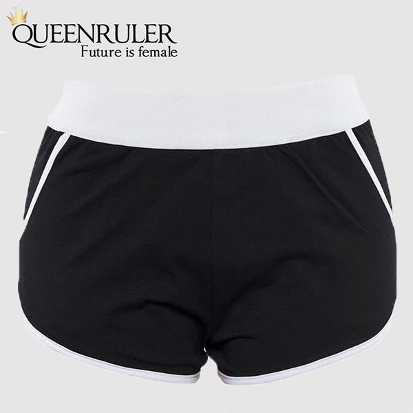 High Waist Athletic Shorts (Black) - Queenruler