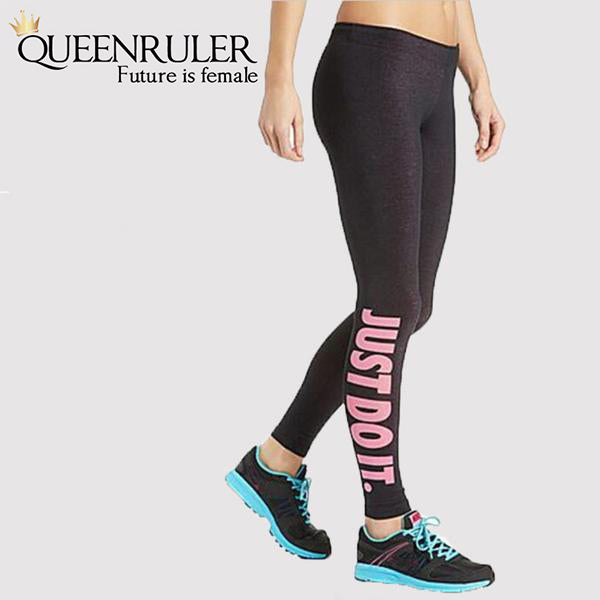 Just Do It Workout Leggings (Pink) - Queenruler