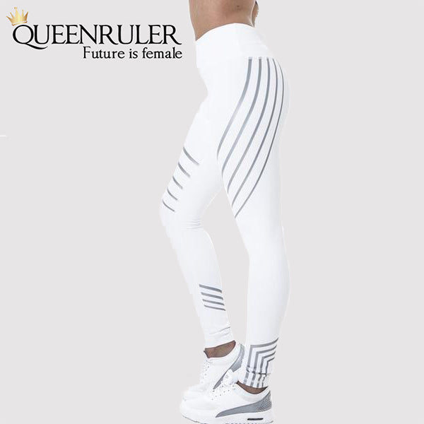 Breathable Yoga Pants (White) - Queenruler