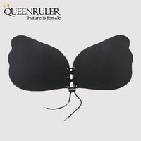 Sexy Wings Fitness Bra (Smooth Black) - Queenruler
