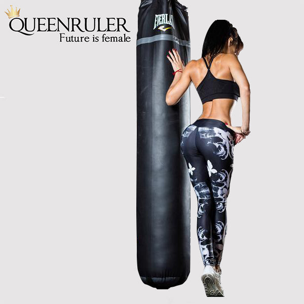 2018 Sexy Running Pants (Black Butterfly) - Queenruler