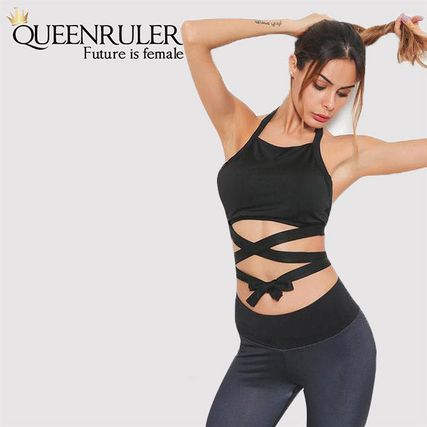 Suspender Type Crop Top (Black) - Queenruler